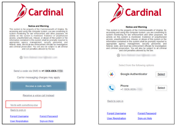 Google Authenticator | Cardinal